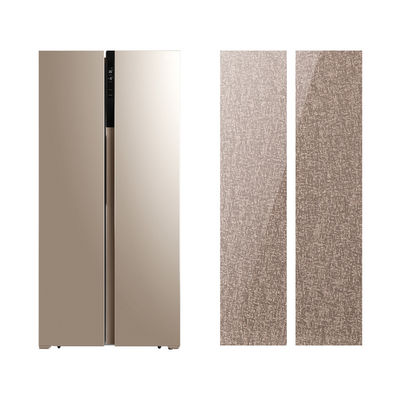 Wear Resistance Tempered Glass Fridge With Panel Doors